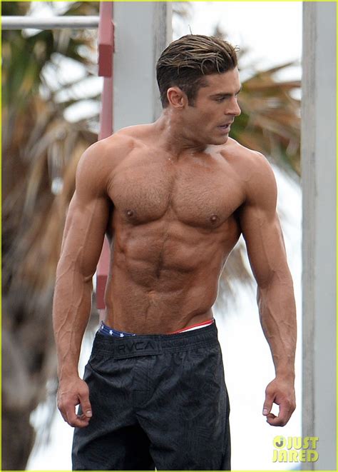 shirtless abs|Zac Efron Shows Off Shredded Six.